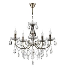 8190/5 CLASSI LN25 античная бронза, металл/хрусталь Люстра E14 5*40W 220V LINN