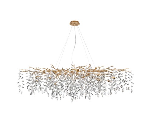 4969/16 HALL ODL24 521 античн.бронза/алюмин./хрусталь Люстра G9 16*40W DELICA