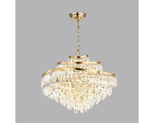 5073/12 HALL (В 2-Х КОРОБКАХ) ODL24 505 золото/прозрачный/металл/хрусталь Люстра E14 12*40W WAYTA