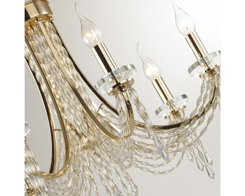 5063/6 CLASSIC ODL24 537 золото/прозрачный/металл/хрусталь Люстра E14 6*40W CAPEL