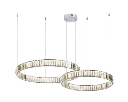 4930/45L L-VISION ODL24 489 хром/прозрачный металл/хрусталь Люстра LED 45W 4000K 5350Лм VEKIA