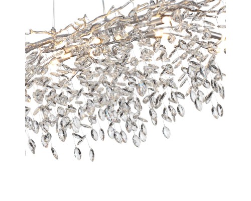 4970/14 HALL ODL24 523 матов.серебристый/алюмин./хрусталь Люстра G9 14*40W DELICA