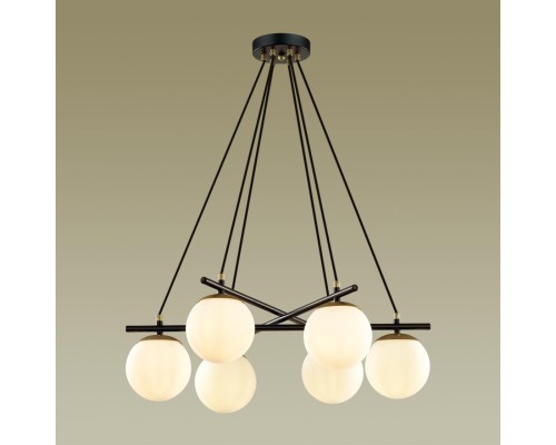 5212/6 MODERNI черный, золотой Люстра E27 6*60W 220V RANDI