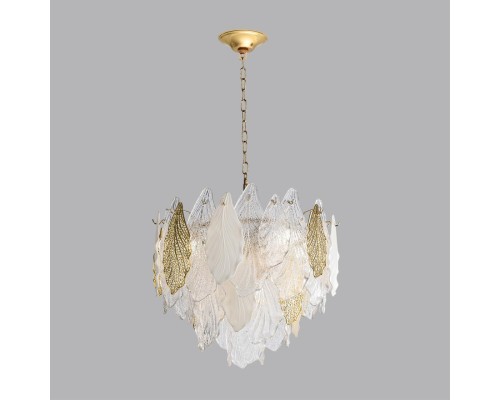 5052/8 HALL ODL24 507 золото/белый/прозрачный/металл/стекло/фарфор/металл Люстра E14 8*40W LACE