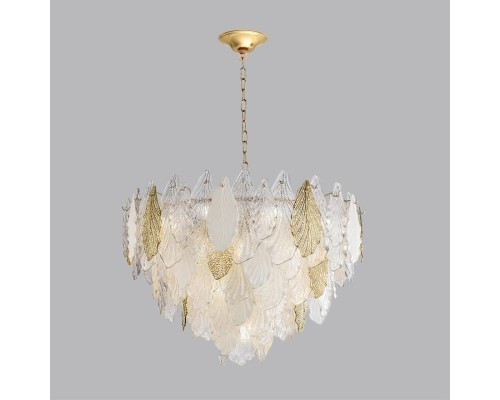5052/21 HALL ODL24 507 золото/белый/прозрачный/металл/стекло/фарфор/металл Люстра E14 21*40W LACE