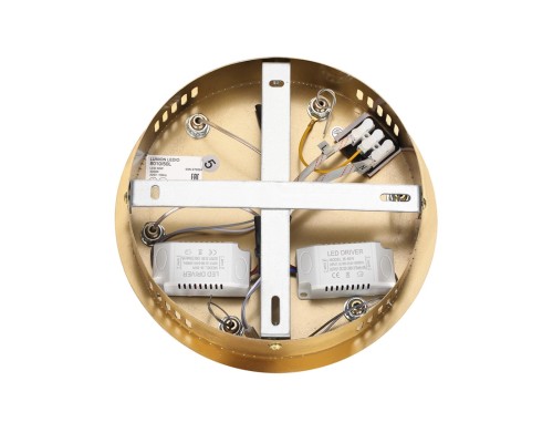 8010/50L LEDIO LN25 золото/прозрачный металл/акрилл Подвесной светильник LED 50W 220V 4000K TWINKLE