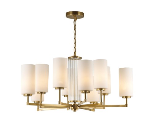 4990/10 HALL ODL23 000 матов. золотой/белый/стекло Люстра E27 10*40W KASALI