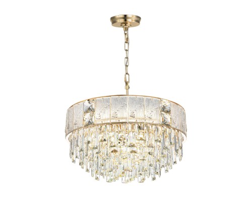 5070/11 HALL (В 2-Х КОРОБКАХ) ODL24 499 золото/прозрачный/матовый/металл/хрусталь/стекло Люстра E14 11*40W FIESTA