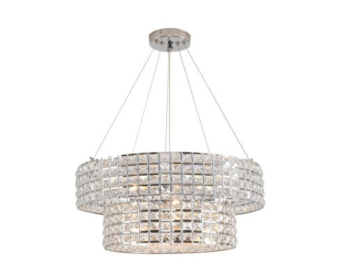 8378/5 NEOCLASSI LN хром/прозрачный, металл/хрусталь Люстра подвесная E27 5*60W 220V NARINA