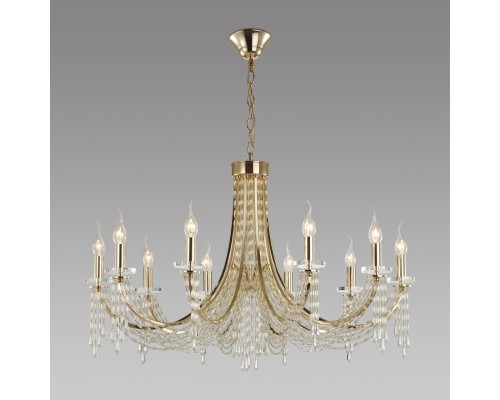 5063/10 CLASSIC ODL24 537 золото/прозрачный/металл/хрусталь Люстра E14 10х40W CAPEL