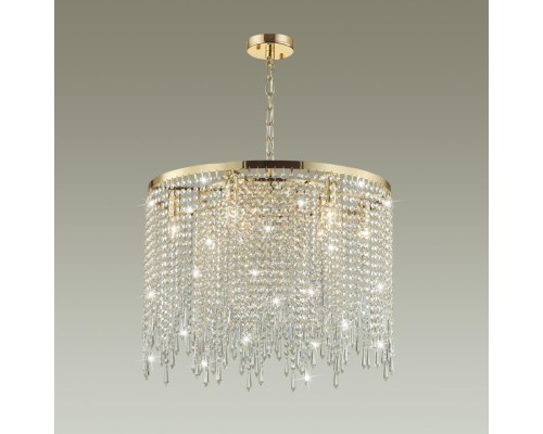 5028/9 MODERN ODL23 429 золотой/прозрачный металл/хрусталь Люстра E14 9*40W CHOKKA