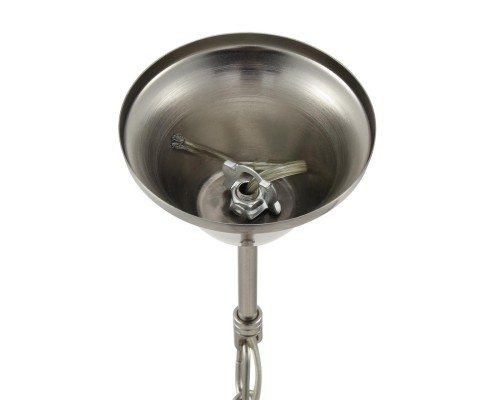 8283/5 CLASSI никель/белый, металл/керамика/текстиль Люстра Е14 5*40W 220V KENTUKI