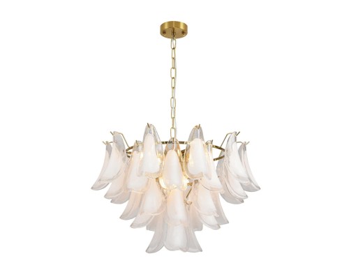 8385/9 NEOCLASSI LN26 141 золото/белый, металл/стекло Люстра E14 9*40W 220V PLUME