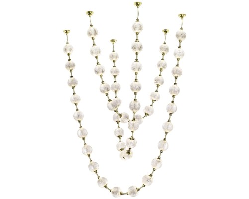 5008/192L L-VISION (В 3-х КОРОБКАХ) ODL23 577 золотой/прозрачный/металл/акрил Люстра подвесная бусы LED 192W 4000K 9600Лм CRYSTAL