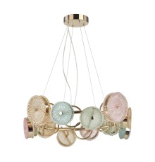 5412/95L L-VISION ODL_EX24 49 золотой/разноцветный/металл/стекло Люстра LED 95W 4000K 6400lm CARAMELLA