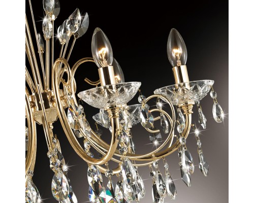 4977/6 HALL ODL23 000 золотой/хрусталь Люстра E14 6*40W VERSIA