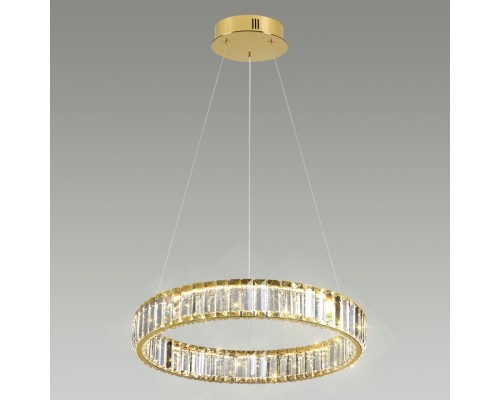 5015/30L L-VISION ODL23 425 золотой/прозрачный металл/хрусталь Люстра LED 30W 4000K 3570Лм VEKIA