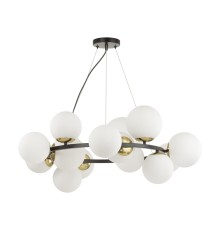6508/14 MODERNI LN23 121 чёрный, белый, бронза Люстра E14 14*40W 220V MELONA