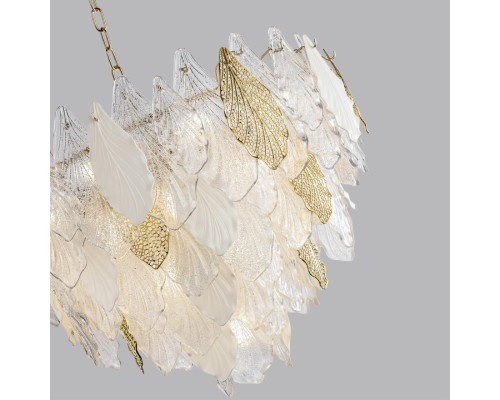 5052/21 HALL ODL24 507 золото/белый/прозрачный/металл/стекло/фарфор/металл Люстра E14 21*40W LACE