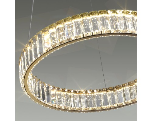 5015/45L L-VISION ODL23 425 золотой/прозрачный металл/хрусталь Люстра LED 45W 4000K 5350Лм VEKIA