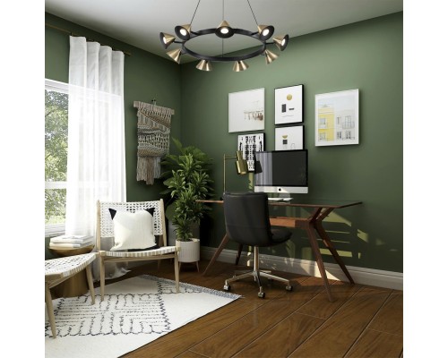 8233/9 COMFI LN25 209 черный/золото, металл Подвесной светильник GU10 LED 9*7W 220V LAMINA