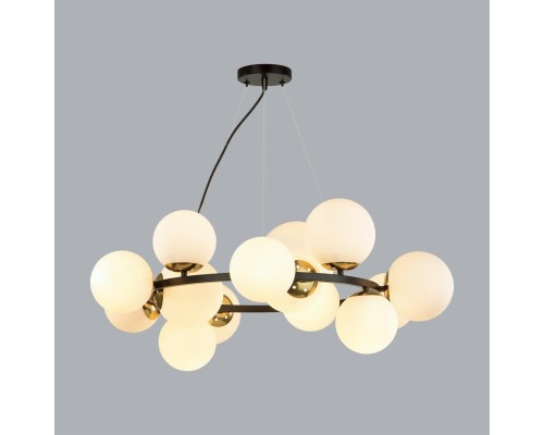 6508/14 MODERNI LN23 121 чёрный, белый, бронза Люстра E14 14*40W 220V MELONA