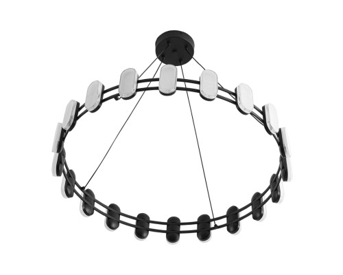 8342/40L LEDIO LN черный/белый металл/акрил Люстра подвесная LED 40W 4000K 220V OVELA