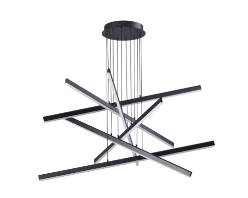 Подвесная светодиодная люстра Odeon Light 3890/96L Rudy черный LED 96 Вт 4000K