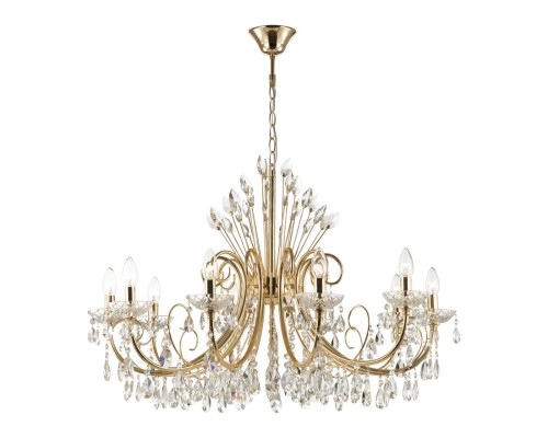 4977/10 HALL ODL23 000 золотой/хрусталь Люстра E14 10*40W VERSIA