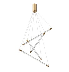 4369/40L HIGHTECH ODL23 107 полированное золото/акрил с пузырьками Подвесной св-к IP20 LED 30W 3000K 1050Лм SPARKY