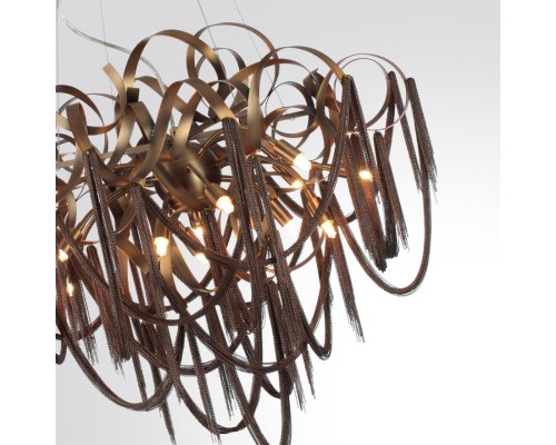 5066/12 HALL ODL24 397 античн.бронза/коричневый/металл/металл Люстра G9 12*40W CHAINY