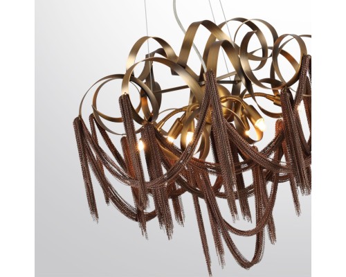 5066/6 HALL ODL24 397 античн.бронза/коричневый/металл/металл Люстра G9 6*40W CHAINY