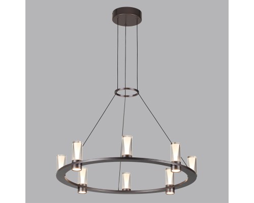 7143/55L HIGHTECH ODL26 513 светильник темный никель/акрилл/металл IP20 LED 45W 4260Лм 3000K 180° 220V DEFANCE