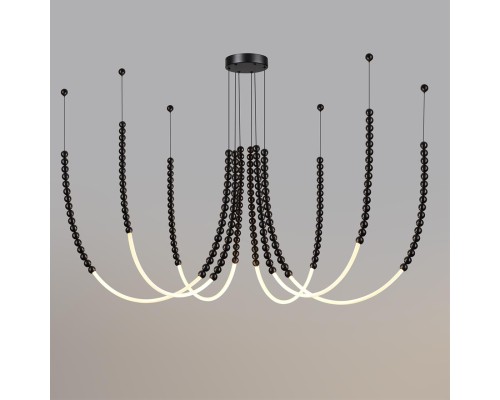 7149/70L HIGHTECH ODL26 221 светильник черный/акрилл/металл IP20 LED 70W 4300Лм 3500K 300° 220V MONELLA