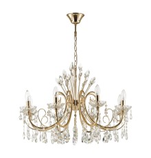 4977/8 HALL ODL23 000 золотой/хрусталь Люстра E14 8*40W VERSIA