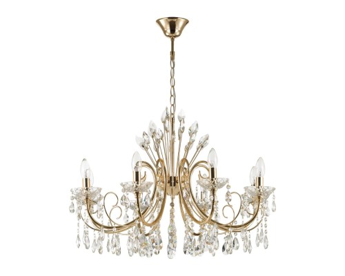 4977/8 HALL ODL23 000 золотой/хрусталь Люстра E14 8*40W VERSIA