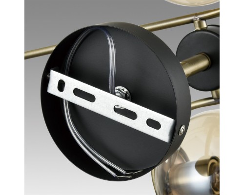 8062/4C COMFI LN24 черный/тонированный металл/стекло Люстра потолочная E27 4*60W 220V ERENA