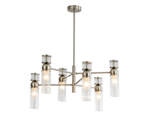 8277/6 MODERNI сатин никель/прозрачный, металл/стекло Люстра Е14 6*40W 220V DENVER