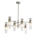 8277/6 MODERNI сатин никель/прозрачный, металл/стекло Люстра Е14 6*40W 220V DENVER