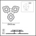 8255/62CL LEDIO LN 000 белый, металл/акрил Светильник потолочный с ПДУ LED 62W+подсветка 220V VIKKI