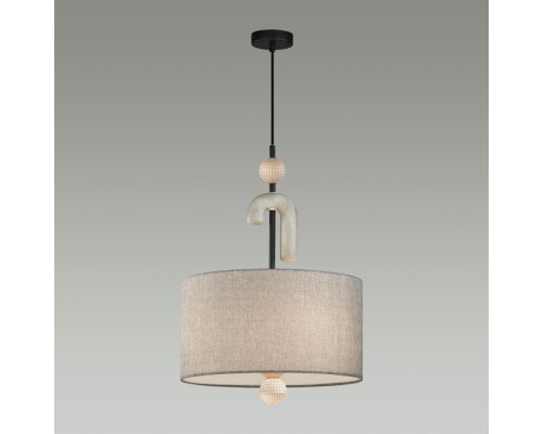 5410/3 MODERN ODL_EX24 73 черный матов./серый/металл/полирезин/ткань Подвес E14 3*40W BAGEL