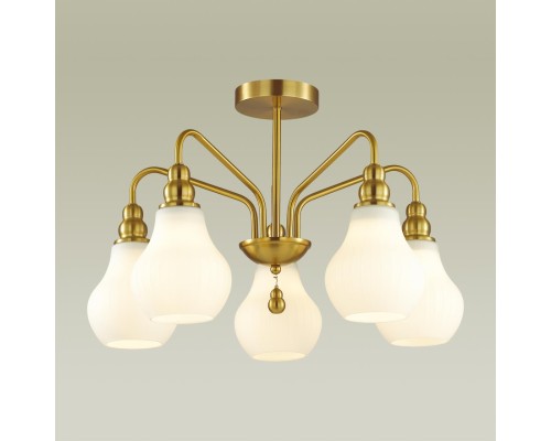 4562/5C MODERNI LN21 000 латунь Люстра потолочная E27 5*60W 220V ELEONORA