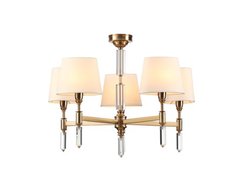 4894/5 MODERN ODL_EX22 161 бронзовый/белый/ткань Люстра E14 5*40W LONDON