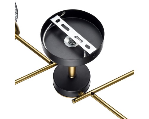 8247/4C COUNTY LN25 черный/бронза, металл Люстра потолочная Е27 4*60W 220V TUNARA