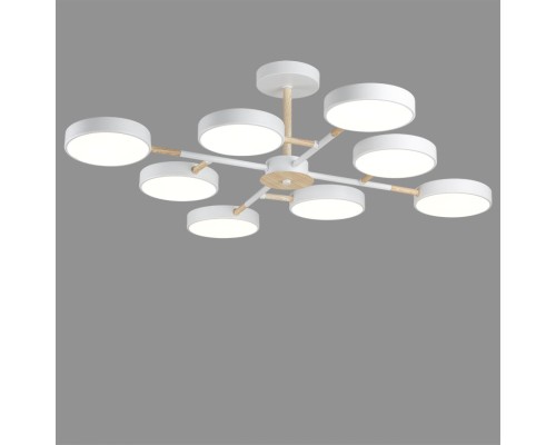 5653/99CL LEDIO LN23 063 белый, дерево Люстра потолочная LED 144W 3000-6000K 6748Лм 220V BRAD