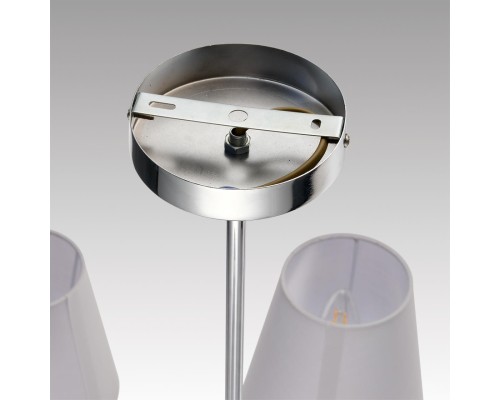 8279/8 CLASSI хром/серый, металл/керамика/текстиль Люстра Е14 8*40W 220V KARMEN