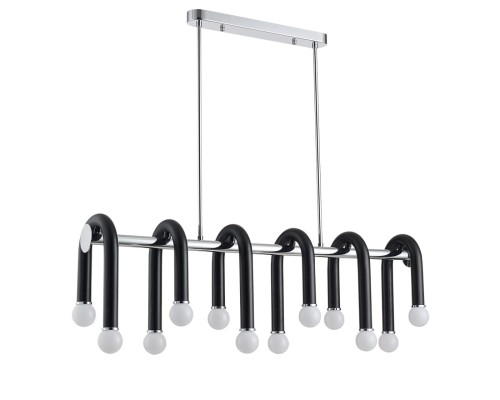 5699/12C MODERNI LN23 119 чёрный, хром Люстра потолочная E14 12*60W 220V CASPIAN