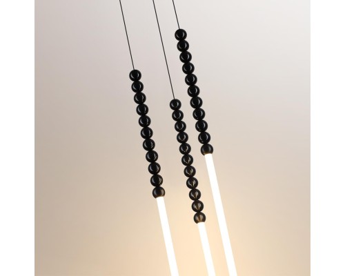 7149/33L HIGHTECH ODL26 221 светильник черный/акрилл/металл IP20 LED 32W 2200Лм 3500K 300° 220V MONELLA