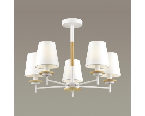 4497/5C COUNTY LN20 71 белый, дерево Люстра потолочная E14 5*40W 220V BETSY