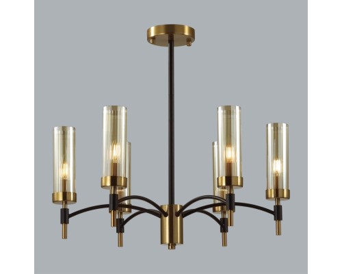 6538/6C CLASSI LN23 000 чёрный, латунь Люстра потолочная E14 6*40W 220V SHARON